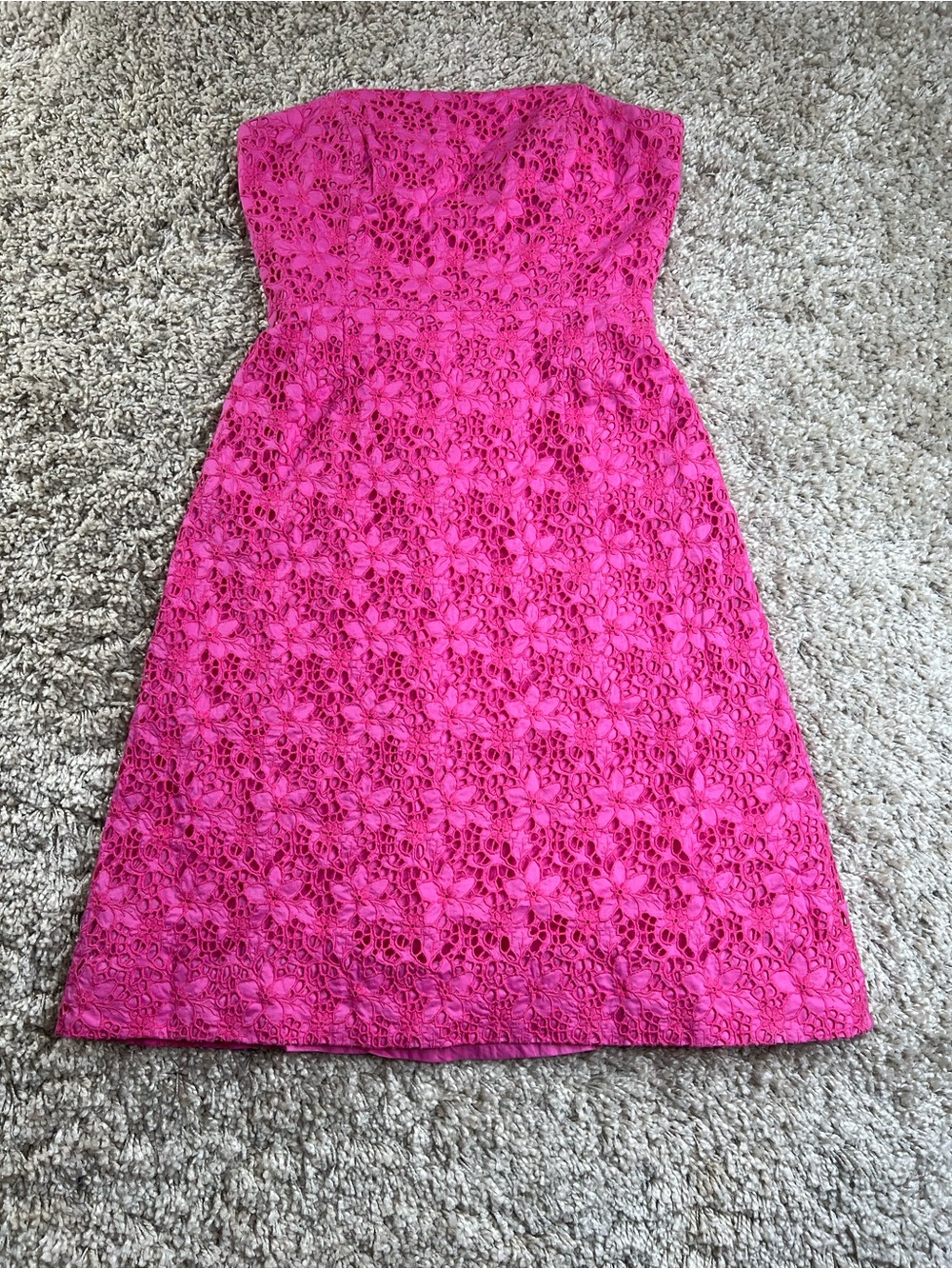 Lilly Pulitzer Bright Pink Cotton Dress